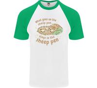 What VA Su Nel Pecora Penna Agricoltura Uomo S/S Baseball T-Shirt