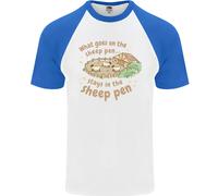 What VA Su Nel Pecora Penna Agricoltura Uomo S/S Baseball T-Shirt