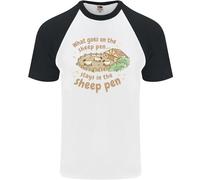 What VA Su Nel Pecora Penna Agricoltura Uomo S/S Baseball T-Shirt