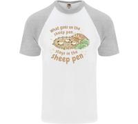 What VA Su Nel Pecora Penna Agricoltura Uomo S/S Baseball T-Shirt