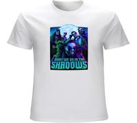 What We Do in The Shadows T Shirt for Men O Neck Cotton Short Sleeve Tee Shirt Clothing O Neck Tee White XXL