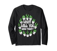 What Will You Grow Today Positive Gardening Maglia a Manica