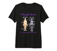 What You See What I Feel Skeleton Fibromyalgia Awareness Maglietta Premium