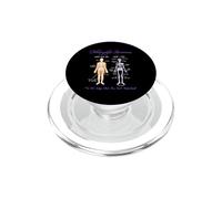 What You See What I Feel Skeleton Fibromyalgia Awareness PopSockets PopGrip per MagSafe