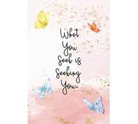 What you seek is seeking you.: Cool watercolor butterfly notebook / diary / bloc note ( 6*-*9 - 120 Pages ).