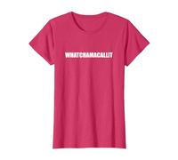 Whatchamacallit - Tipografia di Parole Divertenti Maglietta, Donna, Rosso mélange, M