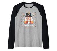 What's Crackin Nutcracker Battuta Natale Schiaccianoci Maglia con Maniche Raglan