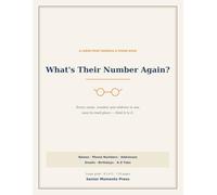 What's Their Number Again?: A Large-Print Address & Phone Book for Seniors - Names, Numbers, Addresses, Emails & Birthdays in One Easy-to-Read Place, Organized A to Z
