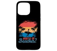 What's Up Beaches? Spiaggia Palma Occhiali Sole Mare Beach Custodia per iPhone 15 Pro Max