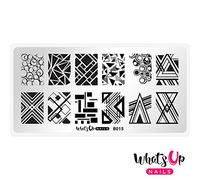 Whats Up Nails - B015 Geo-Radical Stamping Plate for Nail Art Design