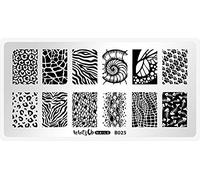 Whats Up Nails - B025 Animalistic Nature Stamping Plate for Nail Art Design