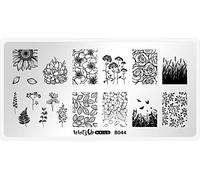 Whats Up Nails - B044 From Ground Comes Life Stamping Plate for Nail Art Design