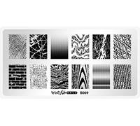 Whats Up Nails - B069 Texture Therapy Stamping Plate for Nail Art Design