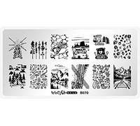 Whats Up Nails - B070 Campfire Stories Stamping Plate for Nail Art Design