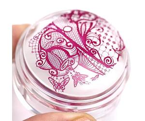 Whats Up Nails - Magnified Clear Stamper & Scraper for Stamped Nail Art Design