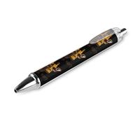 What's Up - Penna a sfera con stampa a forma di giraffa, retrattile, fusto rotondo, punta fine, 0,5 mm, 1/2/4 pezzi