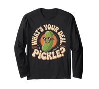 What's Your Deal Pickle Giochi di Parole, risate Maglia a Manica