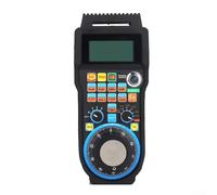 WHB04B-4 Assi USB Volantino Controller, 100PPR MPG ad alta precisione con 13 pulsanti macro, distanza passo regolabile e display LCD retroilluminato, controllo CNC wireless per fresatura/incisione