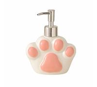 Whbbbj Dispenser di sapone in ceramica con zampa di gatto, simpatica bottiglia for zampa di gatto con pompa, bottiglia disinfettante for le mani a forma di zampa di gatto, bottiglia con pompa(B)