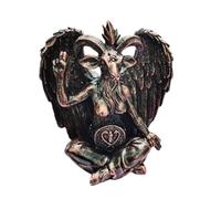 Whbbbj Statua del Baphomet, scultura di capra divina, statuetta di meditazione in resina, regali stravaganti for l'arredamento di Halloween