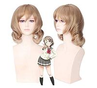 WHBHD 2022 AMA vivi! Luce del Sole! Watanabe You Breve Parrucca Cosplay Dritta for Le Donne Costume Parrucca Anime Lino.