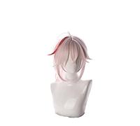 WHBHD 2022 Game Genshin Impact Kazuha Cosplay Parrucca 36cm Breve Anime Resistente al Calore Resistente alle Parrucche Sintetiche Halloween 1.6 Versione Parrucca Carattere