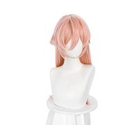 WHBHD 2022 Game Genshin Impact Yan Fei Cosplay Parrucca Yanfei Gradiente Pink Bianco 60 cm Lungo Resistente al Calore Capelli Sintetici Donne Donne Gioco di Ruolo