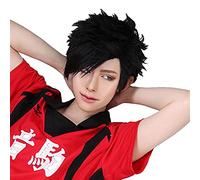 WHBHD 2022 Haikyuu !!Volleyball Tetsurou Kuroo Tetsuro Breve Black Styled Heatisant Cosplay Costume Parrucca