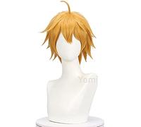 WHBHD 2022 Tohma Cosplay Parrucca Game Genshin Impact Tohma Brown Brown Coda di Cavallo Peluca Anime Anime Halloween Party Carnival Play Parrucche