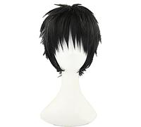 WHBHD 2022 Yuri !!!su Ice Katsuki Yuuri Breve Parrucca Cosplay Resistente al Calore Nero