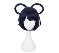 WHBHD 30 cm Gioco Genshin Impact Project Cosplay Xiangling Parrucca Ruolo Gioco dei Parrucche Halloween Cosplay Polvere Brown Brown