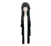 WHBHD 39 '' 100 cm Long Black Styled Alluka Zoldyck Parrucca Cosplay Cacciatore X Cacciatore Cosplay Alluka Zoldyck. Parrucca Hair Aruka Zorudikkku. Parrucca