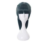 WHBHD 50 cm Anime Jujutsu Kaisen Cosplay zenin Maki Parrucca Ruolo Giocando Parrucche Halloween Cosplay Polvere Corta Verde Scuro Verde