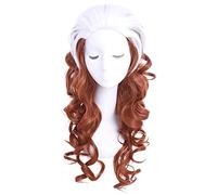 WHBHD 60 cm / 23.62inches Rogue Cosplay Parrucche Bianco Misto Brown Resistente al Calore Capelli Sintetici Perucas Parrucca Cosplay
