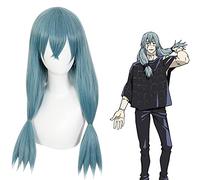 WHBHD 65 cm Anime Jujutsu Kaisen mahito Parrucca Parrucca Cosplay Che Gioca Il Lago Blu Capelli Halloween 1: 1 Parrucche
