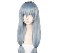 WHBHD Alta qualità Jujutsu Kaisen Mahito Parrucca Cosplay Blue Intrecciata Capelli Sintetici Resistenti al Calore Resistente al Calore + Tappo della Parrucca