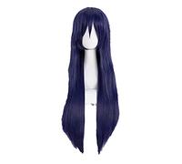 WHBHD AMA vivi! Amore Live Sonoda UMI Parrucche Cosplay Long Dritto Misto Blu Resistente al Calore Parrucca Sintetica Capelli Sintetici + Cappuccio Parrucca