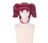 WHBHD Anime Black Butler. Mey-Rin. Parrucca Cosplay Parrucca di Ruolo Gioca a Gradiente Vino Rosso Colore Rosso 50 cm