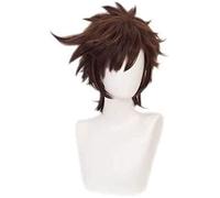 WHBHD Anime Cosplay Parrucca JoJo' s Bizarre Adventure Joseph Jyetar Brown Capelli Corti Comic- con Natale Carnival Halloween Party Vita Quotidiana Vita Quotidiana Uomini e Donne Parrucca di Moda.