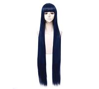 WHBHD Anime Hyuga Hinata 80cm Lunghi Capelli Dritti Bang Bang Cosplay Parrucche + Tappo della Parrucca