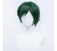 WHBHD Anime Jujutsu Kaisen Cosplay Zenin Mai Parrucca Abbigliamento Uniforme Verde Verde Capelli Capelli Parrucca Sintetica + Cappuccio for Parrucca di Marca