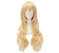WHBHD Anime La Tua bugia in aprile miyazono Kaori Parrucca Cosplay Costume da Donna Lungo Capelli Gialli Parrucche da Partito di Halloween