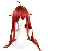 WHBHD Anime Mushoku Tensei Eris Boreas Cosplay Red Long Parrucca disoccupazione Reincarnazione + Parrucca cap I Capelli Sintetici Party Girls Donne
