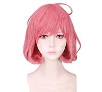 WHBHD Anime Noragami Ebisu Kofuku Parrucche Cosplay Costume Cosplay Donne Girl Short Pink Capelli Ricci Resistenti al Calore Cosplay Costumi Cosplay Parrucca + Tappo della Parrucca
