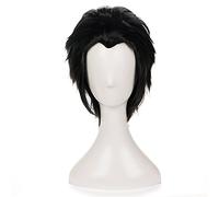 WHBHD Anime. Yuri !!! in Poi Ghiaccio Katsuki Yuuri Parrucca Cosplay Brevi Capelli Neri Resistenti al Calore Resistenti ai Capelli Halloween Party Anime Costume Parrucche