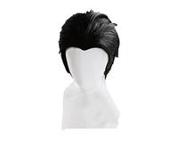 WHBHD Anime. Yuri !!! su Ghiaccio Katsuki Yuuri Breve Black Black Black Back Really Resistente al Calore Cosplay Costume Parrucca