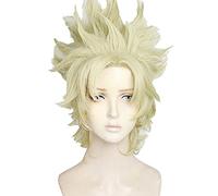 WHBHD Arrivo JoJo's Bizarre Adventure Caesar Anthonio Zeppeli Feather Resistente al Calore Cosplay Parrucche for Capelli Halloween + Tappo della Parrucca
