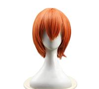 WHBHD Arrivo Love Live Rin Hoshizora Parrucche Cosplay Breve Arancione Capelli Sintetici Resistenti al Calore Perucas Parrucca Cosplay