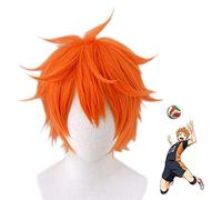 WHBHD Cosnoble Hinata Shoyo Wig Anime Haikyuu Costume Cosplay Brevi Capelli Arancioni