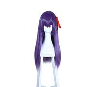 WHBHD Destino Extra Parrucche Cosplay Sakura Matou 60cm Dritto Viola Resistente al Calore Capelli Sintetici Perucas Parrucca Cosplay